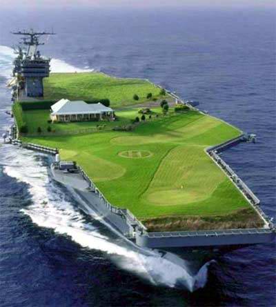 Aircraft Carriers on Golfing On A Aircraft Carrier    The Whispering Crane Institute