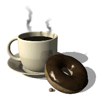 coffee and a donut